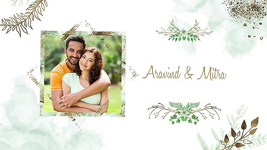 Aravind weds Mitra E-Invite